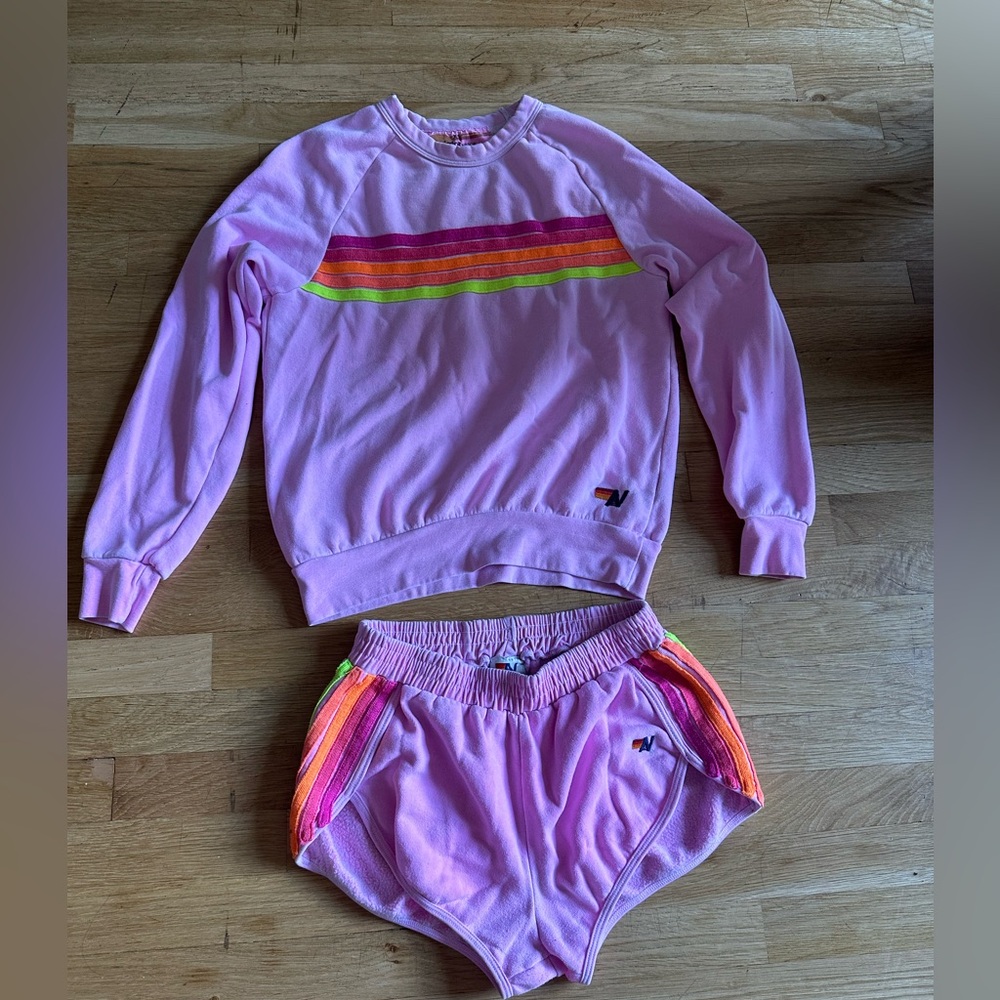 Aviator Nation pink set